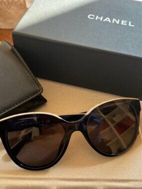 CHANEL 5414 Butterfly Sunglasses - With Original Box & Case